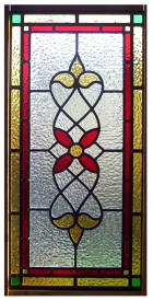 Victorian design stained glass window